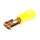 Flachsteckerhülse 6,3 mm vergoldet 4 qmm Kabel