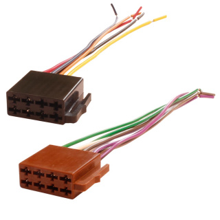 ISO Stecker Lautsprecher + Strom Anschluss Kabel