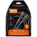 MUSWAY MW1RCA Stereo Cinchkabel 1 Meter