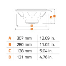 Hertz UNO S300S4 30cm Auto Subwoofer