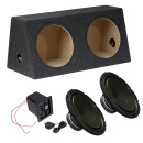 30cm Auto Aktiv Doppel Subwoofer Bausatz D-V124-TG12x2