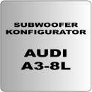 Auto Subwoofer Konfigurator 1 für Audi A3 8L