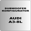 Auto Subwoofer Konfigurator 2 für Audi A3 8L