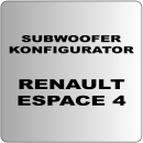 Auto Subwoofer Konfigurator 1 für Renault Espace 4