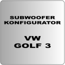 Auto Subwoofer Konfigurator 1 für VW Golf 3