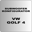 Auto Subwoofer Konfigurator 1 für VW Golf 4