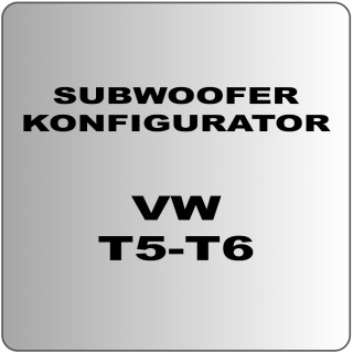 20cm Auto Subwoofer Kofigurator 2 für VW T5, T6, T6.1