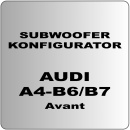 Auto Subwoofer Konfigurator 1 für Audi A4 B6/B7 Avant