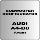 Auto Subwoofer Konfigurator 1 für Audi A4 B8 Avant