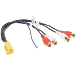 MINI ISO 4 KANAL Auto Radio Adapter Kabel auf Cinch