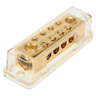 Stromkabel Verteilerblock (Gold Loock) 2 x 50 qmm  auf 8 x 10 qmm