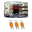 3-fach Auto Stromkabel Sicherungsverteiler + 150A Sicherungen