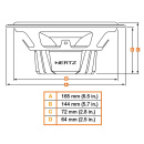 Auto Lautsprecher 16,5cm 2-Wege HERTZ Dieci DSK165.3