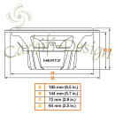 Auto Lautsprecher 2-Wege Doppelbass System HERTZ DSK - Rainboiw